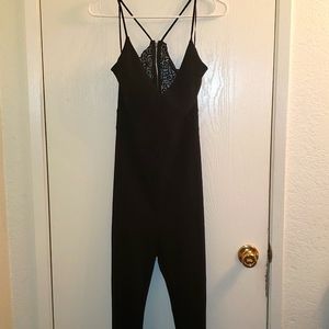 Sexy Black Pants Romper